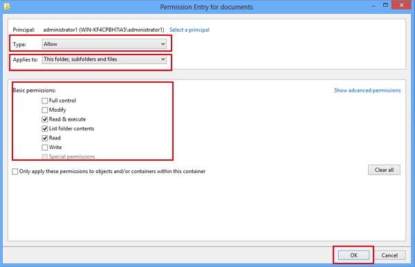 how to allow special permissions