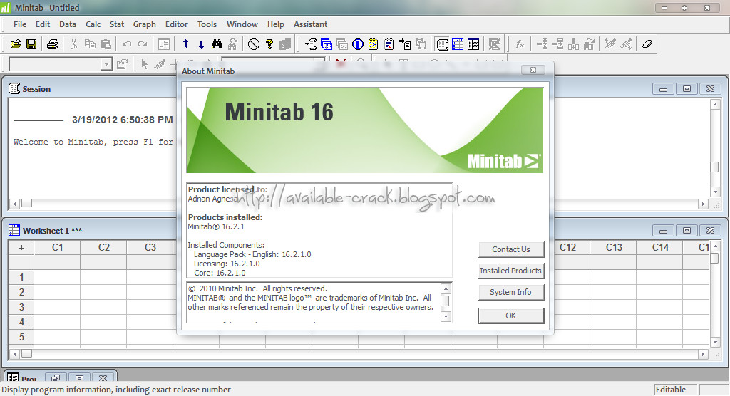 free minitab product key